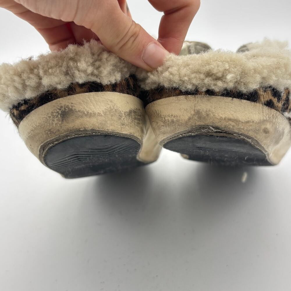 Golden Goose Superstar Sabot Sneakers Slides Shearling Lined Women's 37 US 7 - Picture 13 of 14